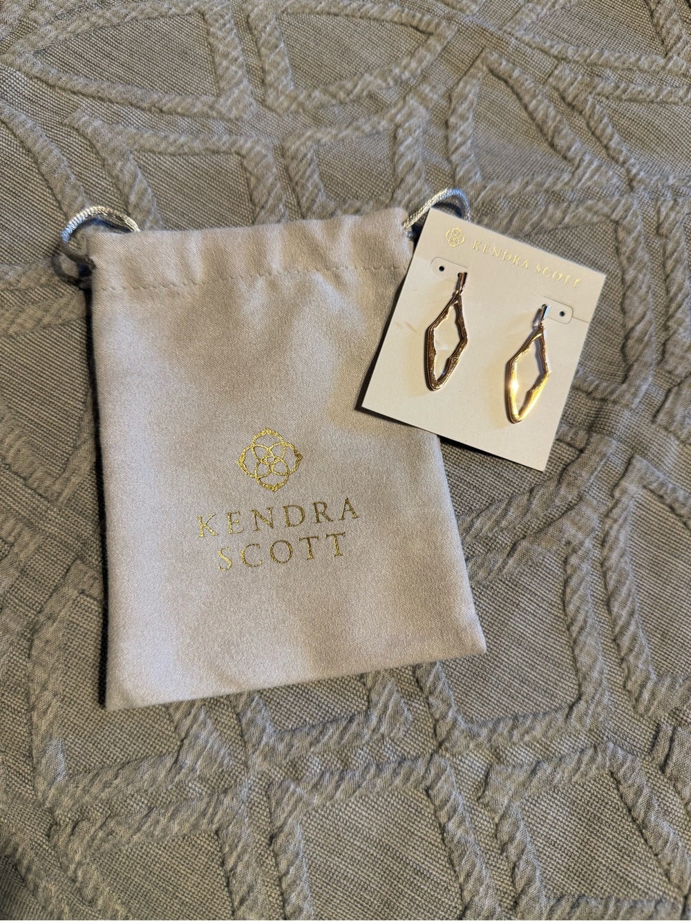 Kendra Scott Gold Sculptural Dangle Earrings